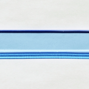 Acryl - Wechselfeilenboard blau fluoreszierend 3mm gerade